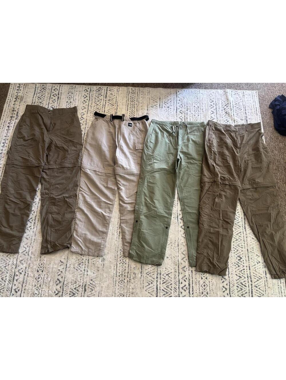 Lot of 4 Women's Outdoor Hiking Pants - ExOfficio, The North Face, EMS